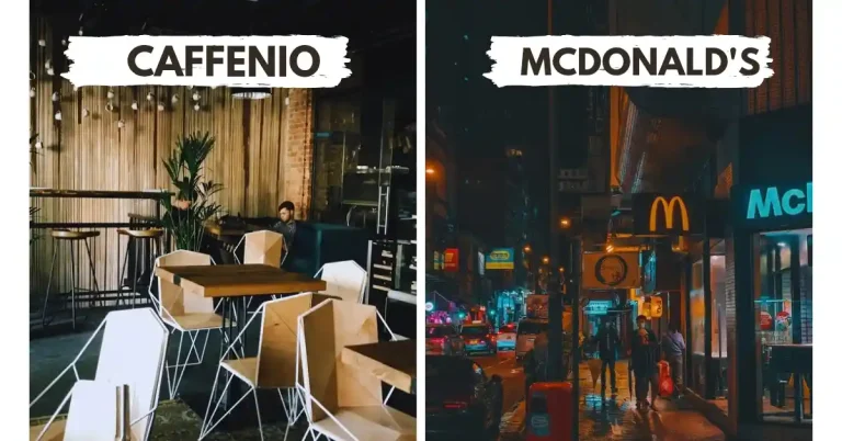 Menú de Caffenio vs. Menú de McDonald’s